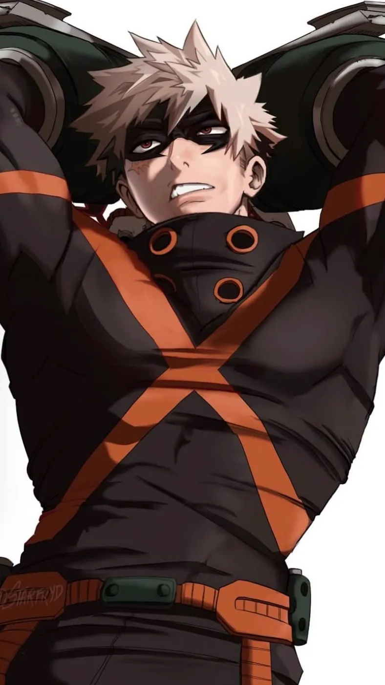 ai character: Katsuki Bakugou background