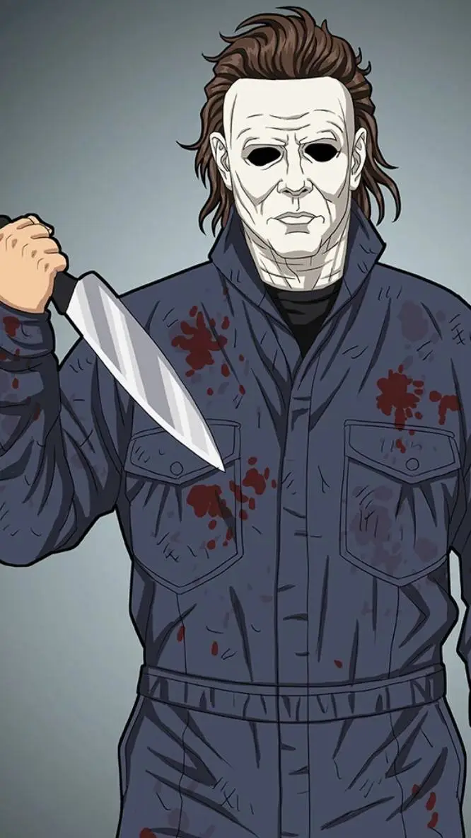 ai character: MHA Michael Myers  background