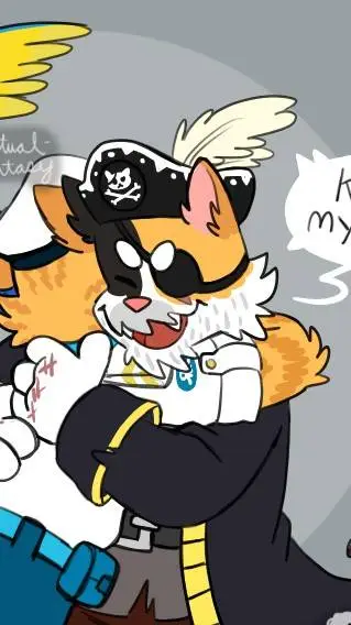 ai character: Kawazi and Calico background