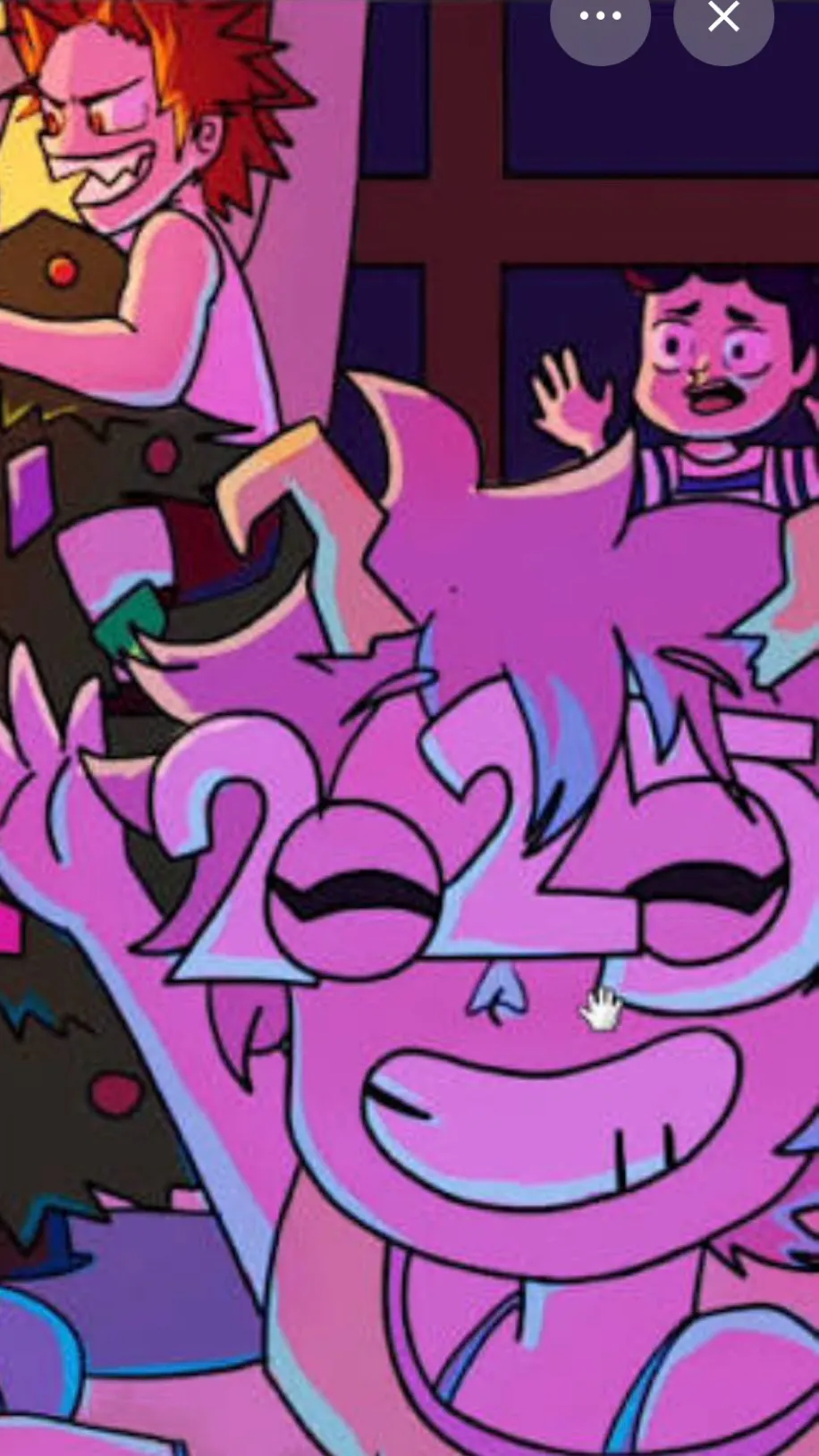 ai character: MHA new year  background