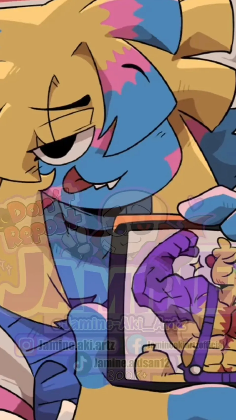 ai character: Looeyxyatta  background