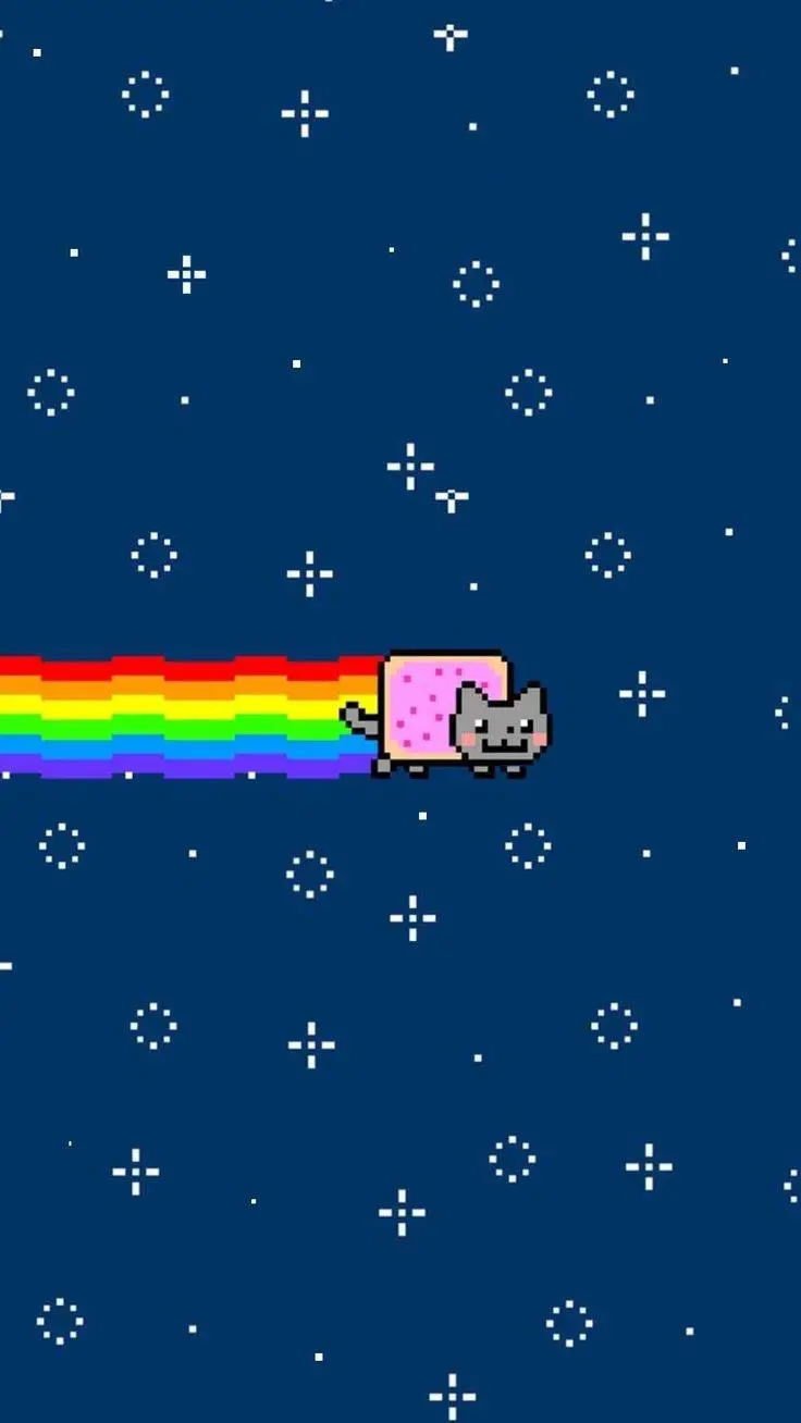 ai character: Nyan cat  background