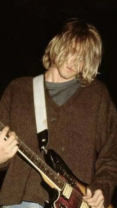 ai character: Kurt Cobain  background