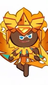 ai character: Golden cheese cuki background