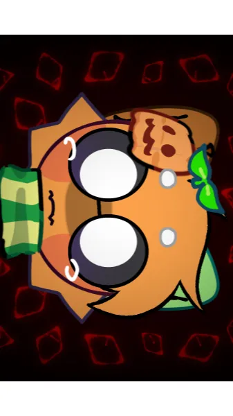 ai character: Gourdy but a cat background