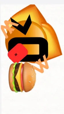ai character: FREE BURGER 🍔  background