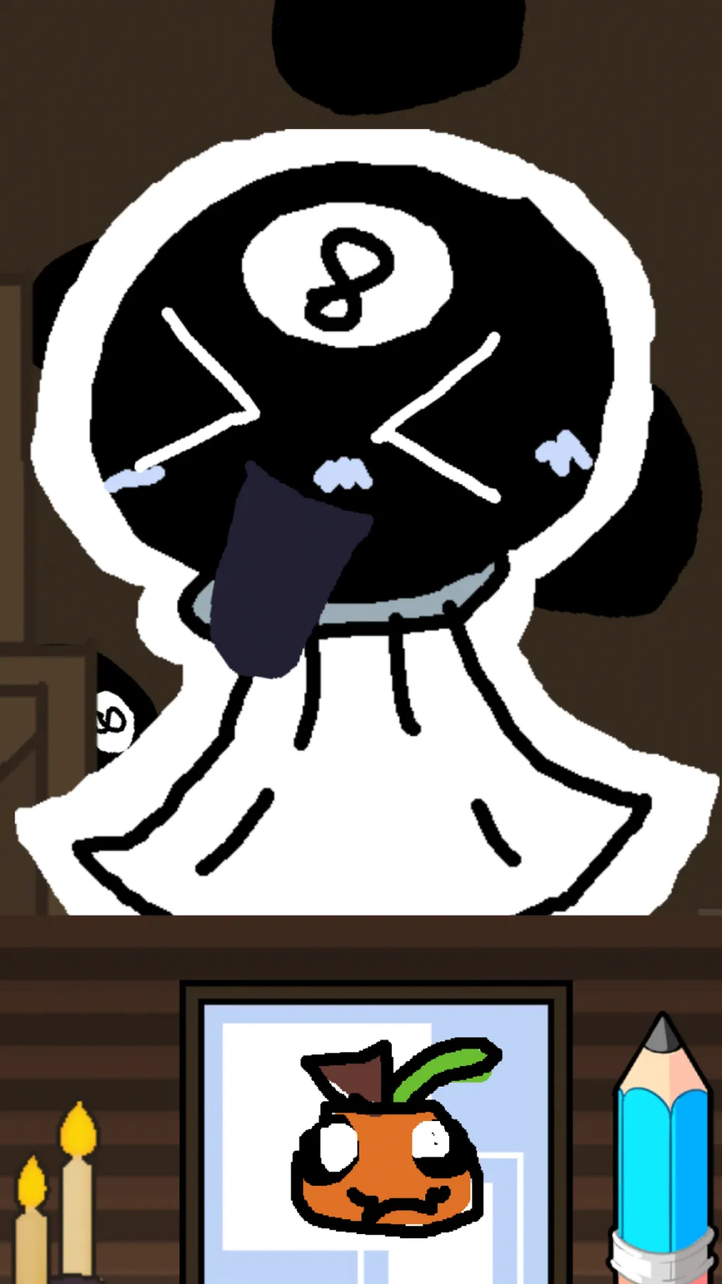 ai character: Dw ignore you. background