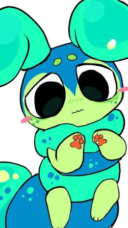 ai character: Squirm bookworm🐛 background