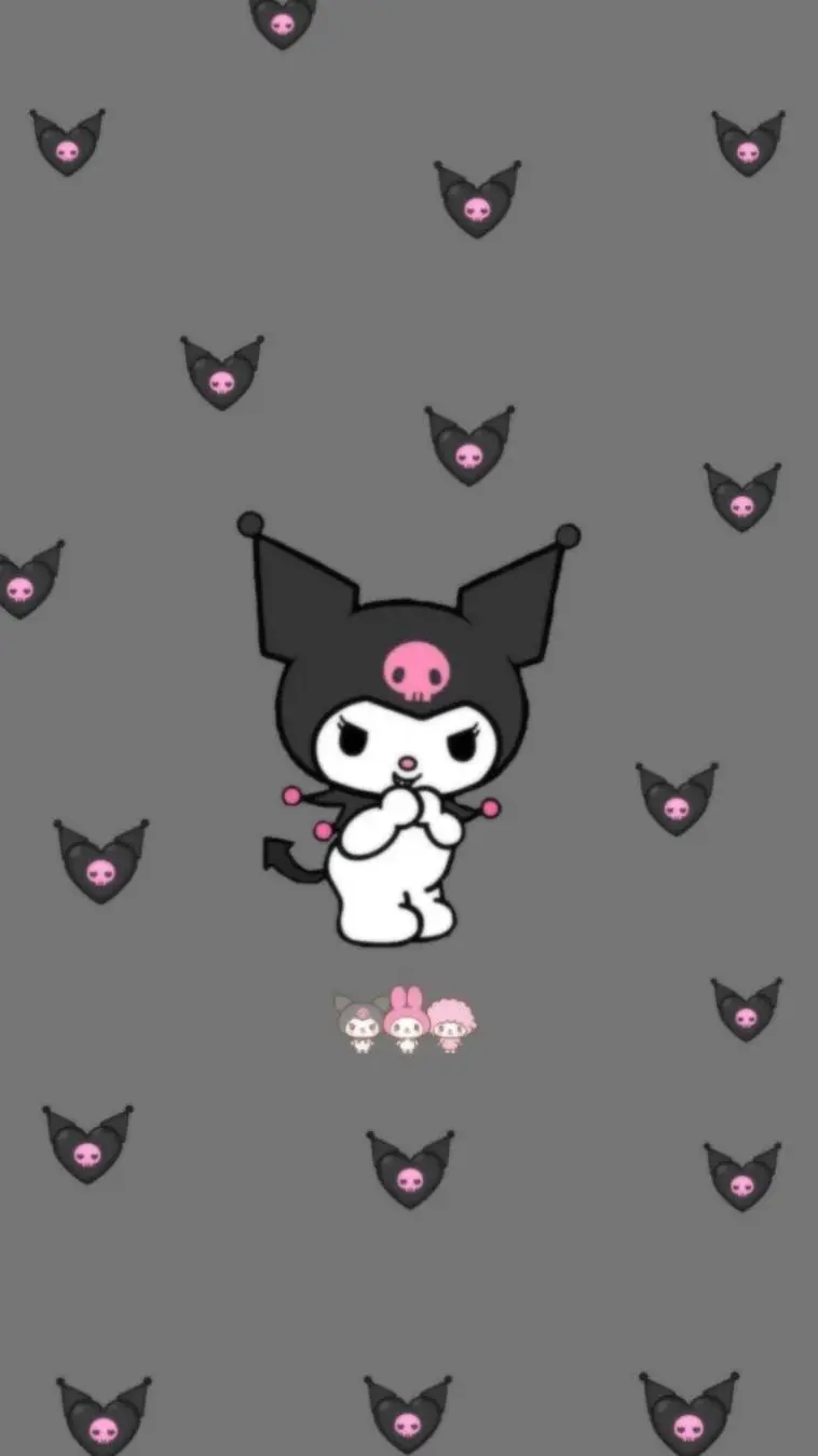ai character: kuromi  background