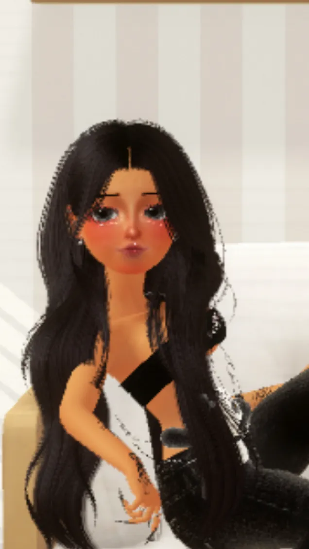 ai character: A cute girl background