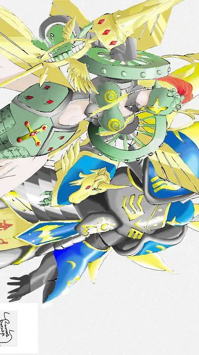 ai character: Archangel Digimon background