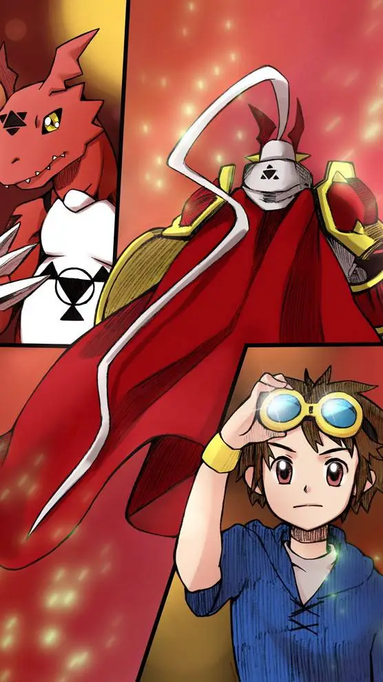 ai character: Gallantmon(takato) background