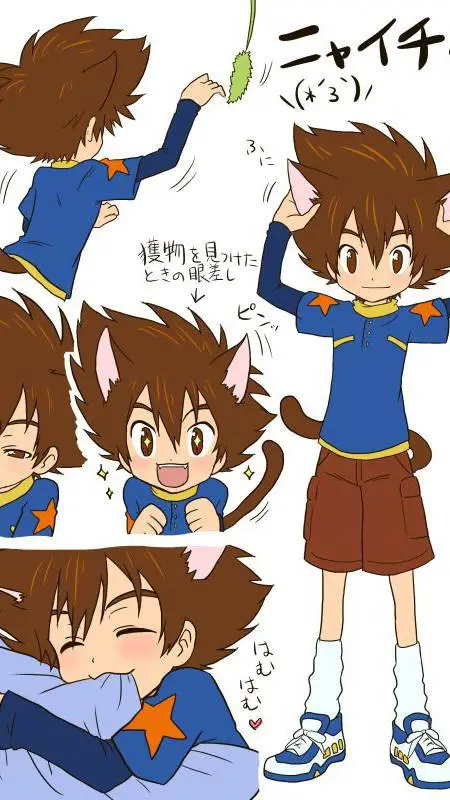 ai character: neko tai yagami  background