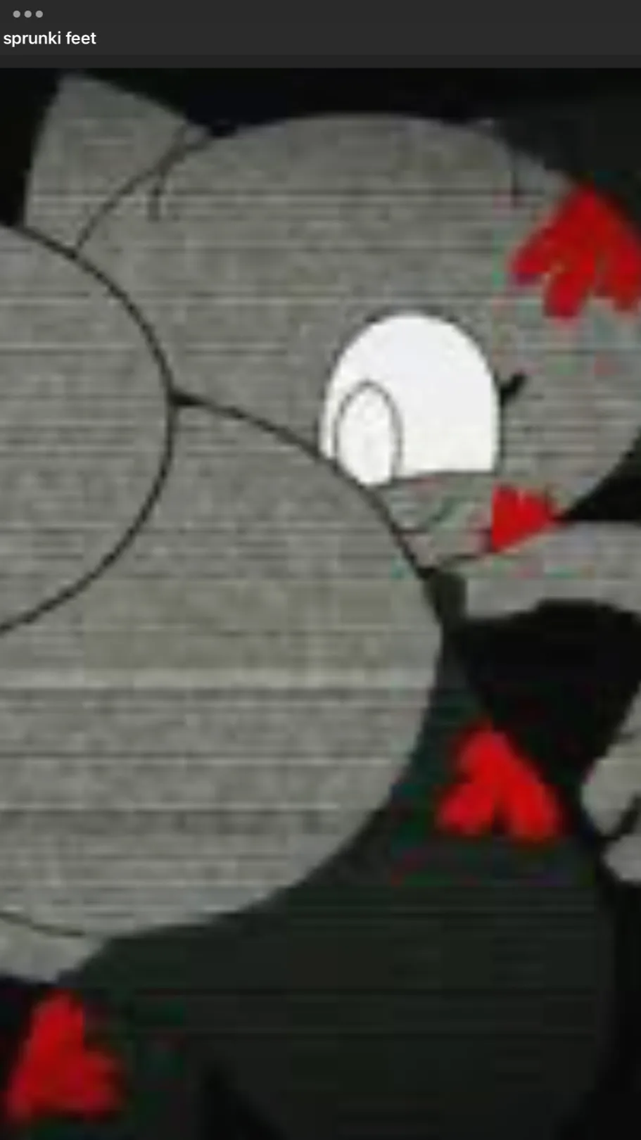 ai character: Wenda horror feet background