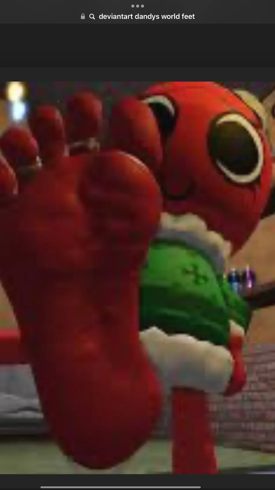 ai character: Bobette feet background