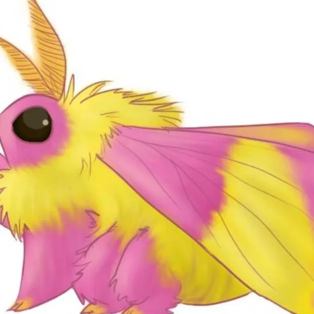 chat with ai character: pink moth