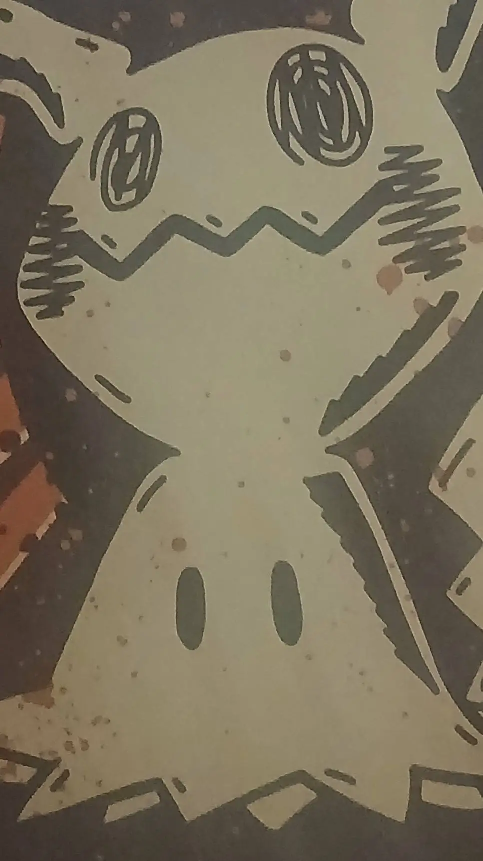 ai character: mimikyu  background