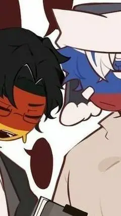 ai character: russia x germany background