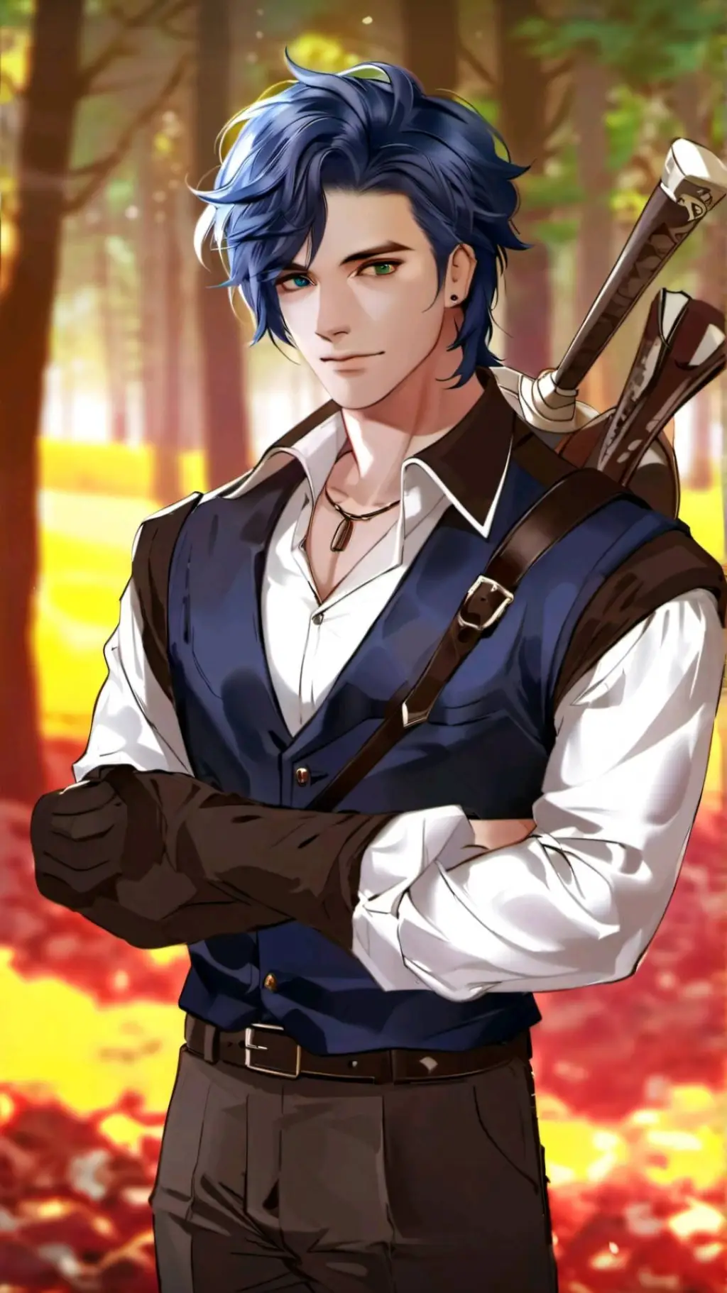 ai character: Rylar ♡ Klein background