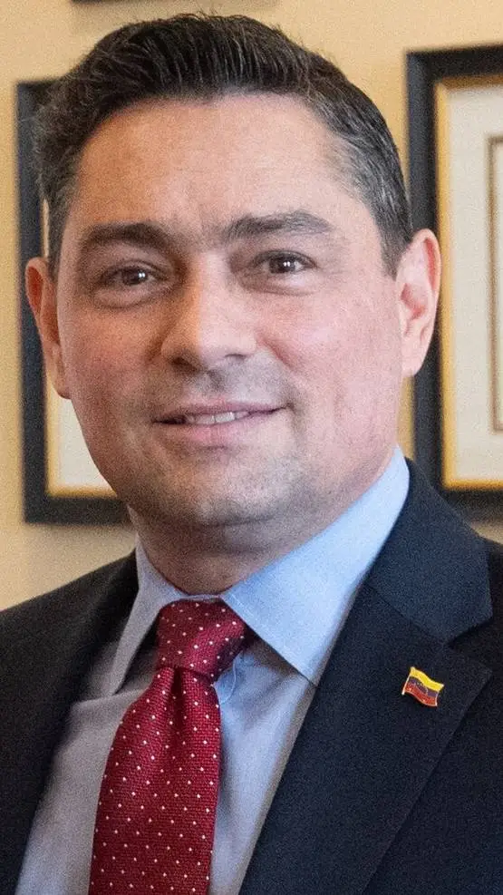 ai character: Venezuelan Ambassa background