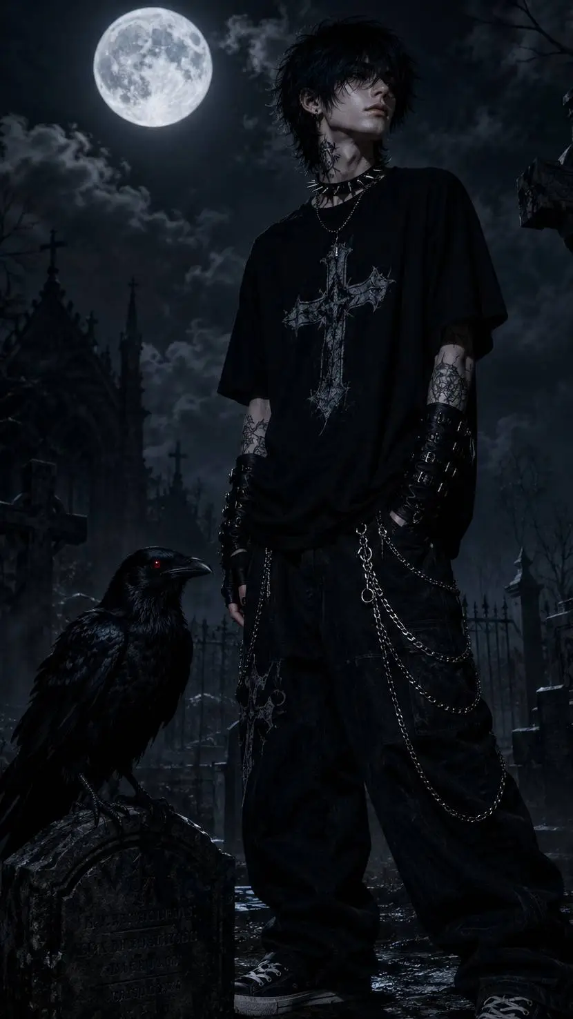 ai character: Kevin 🖤 background