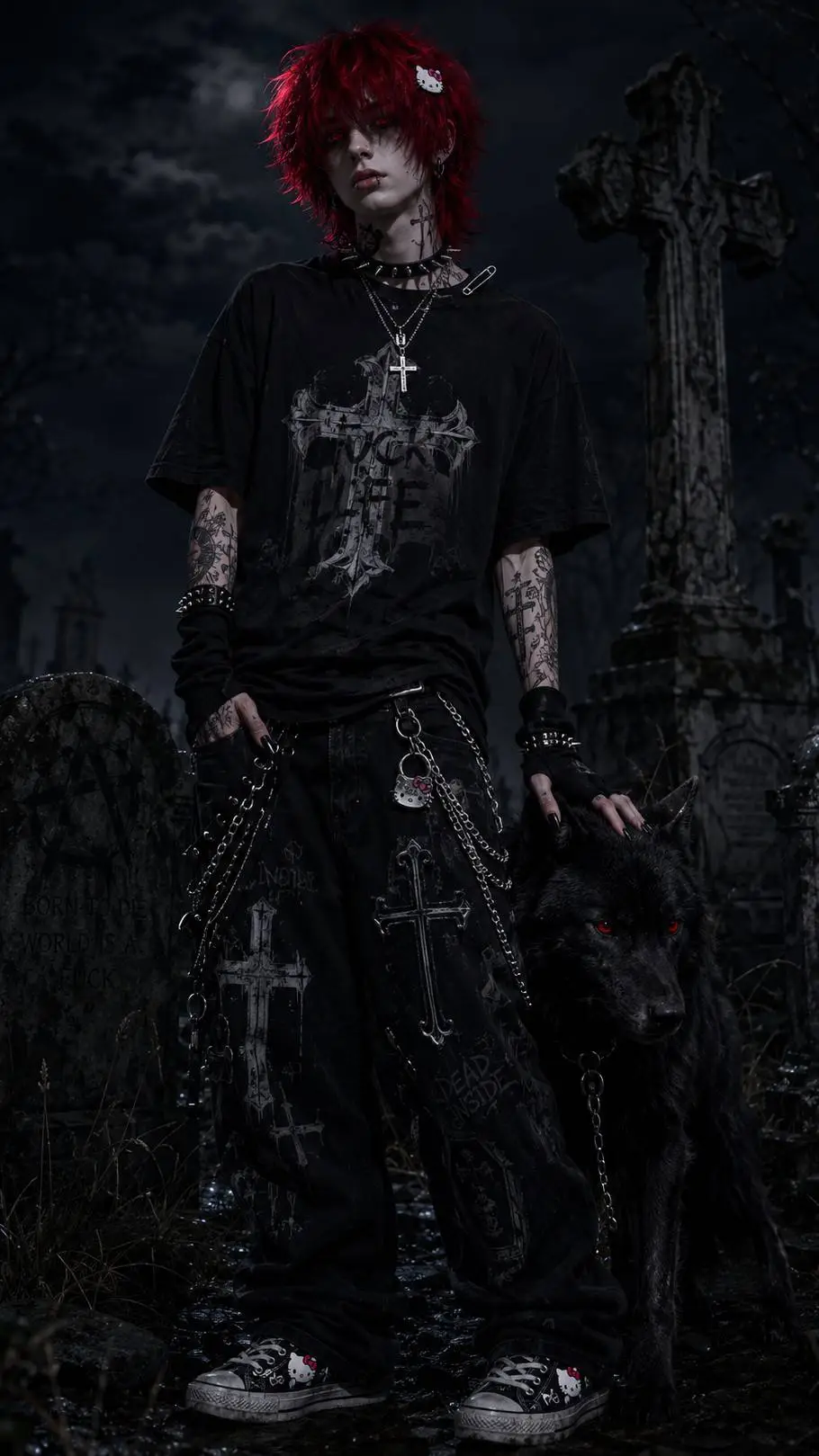 ai character: Matthew 🖤 background