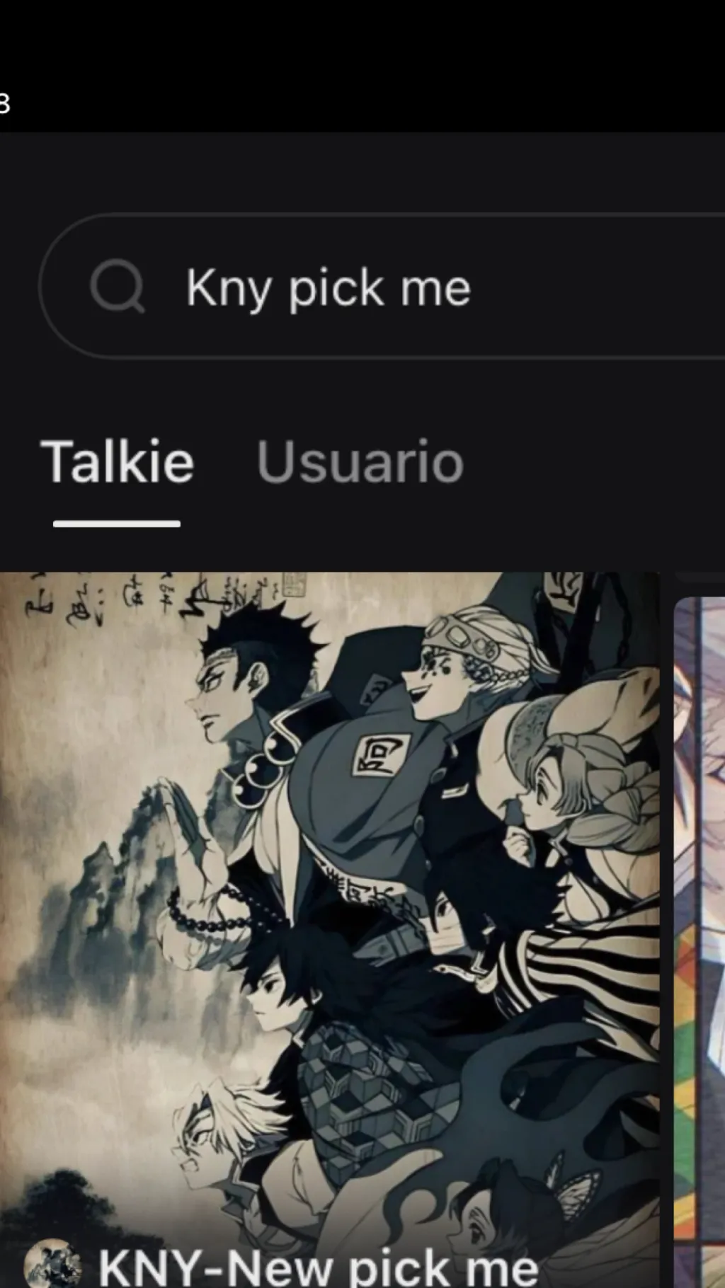 ai character: Kny pick me😬 background