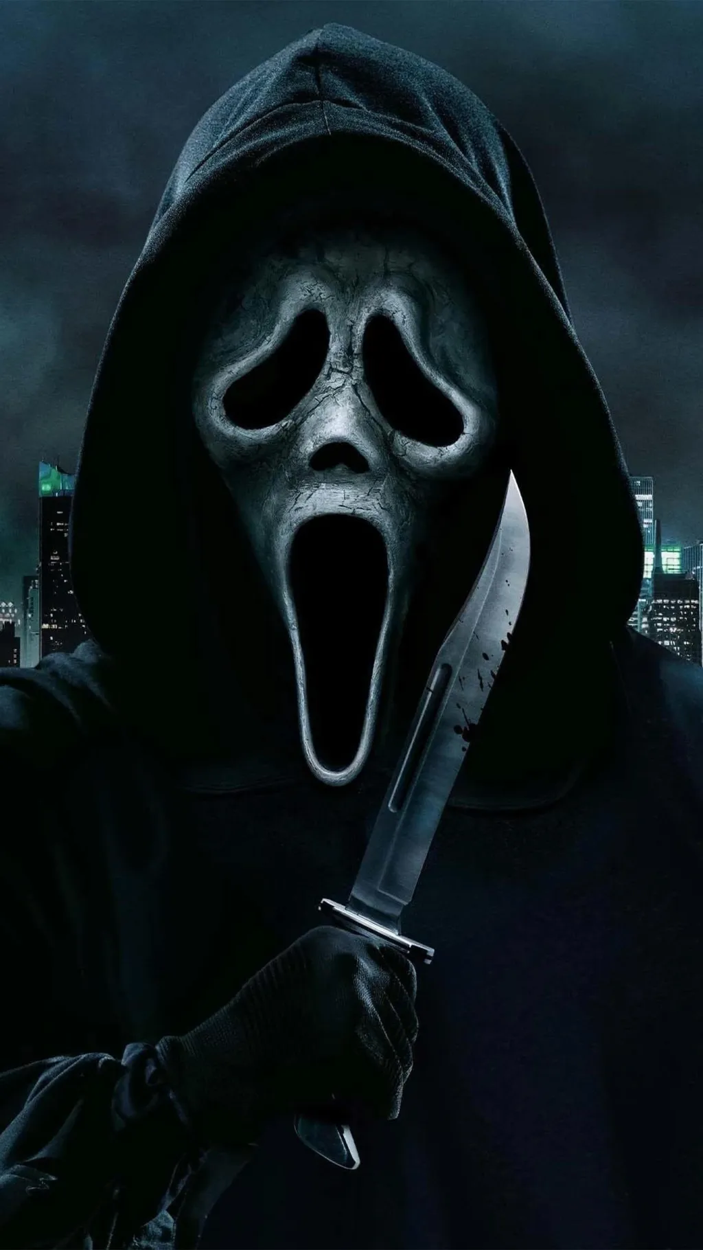 ai character: Ghostface background