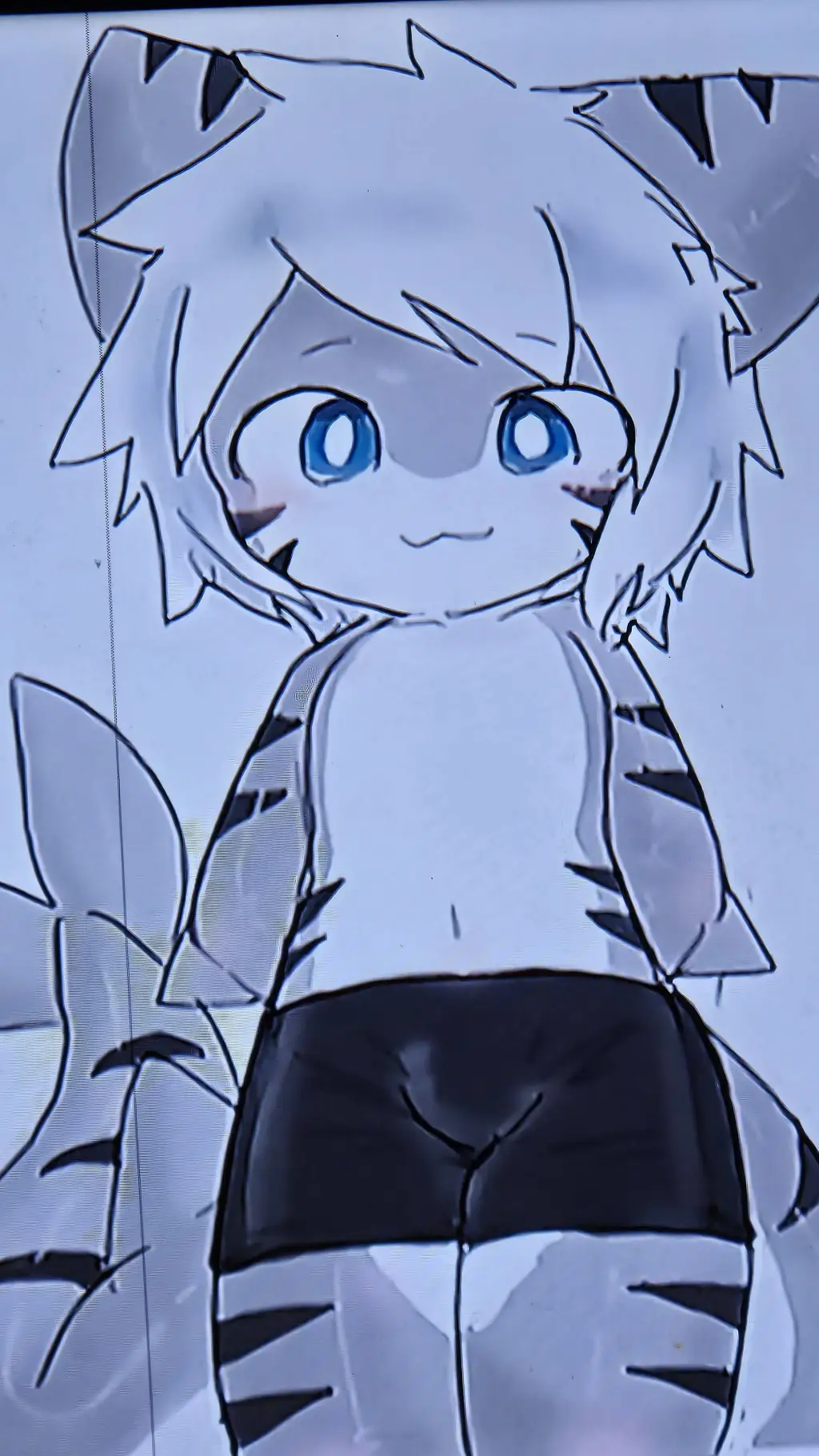 ai character: Colin tiger shark background