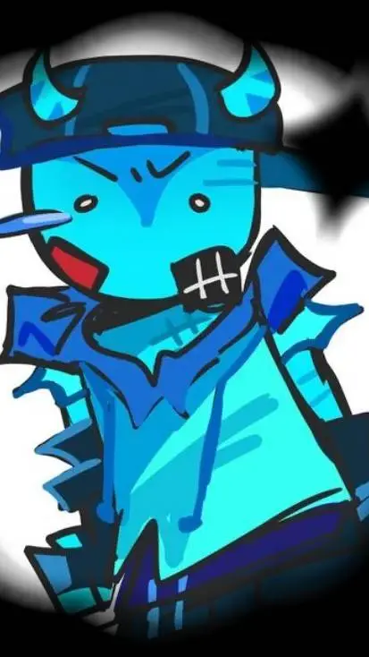 ai character: bluudud background