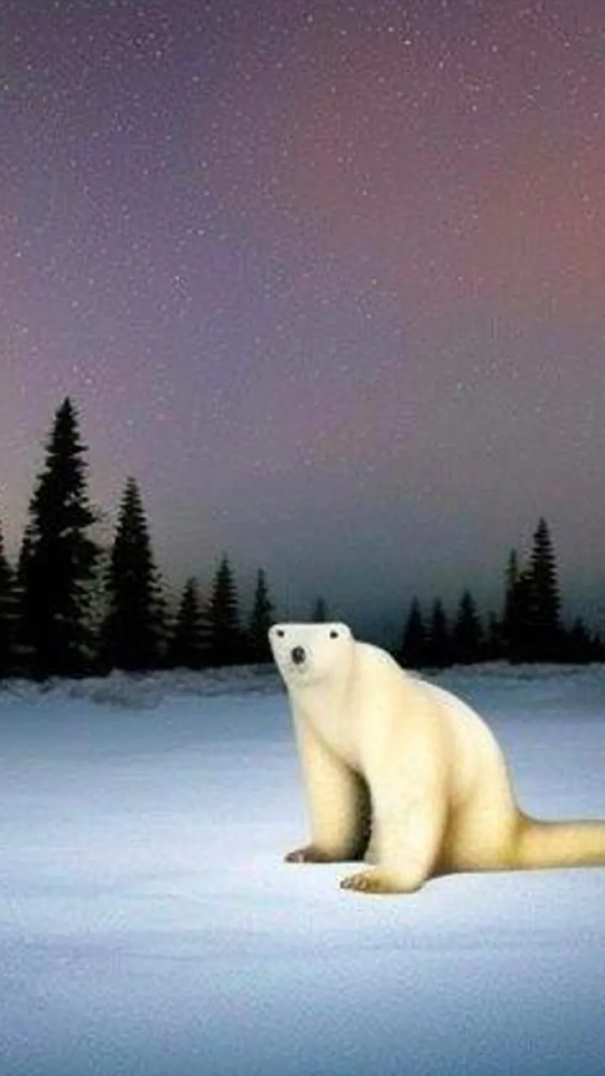 ai character: Polar bears  background
