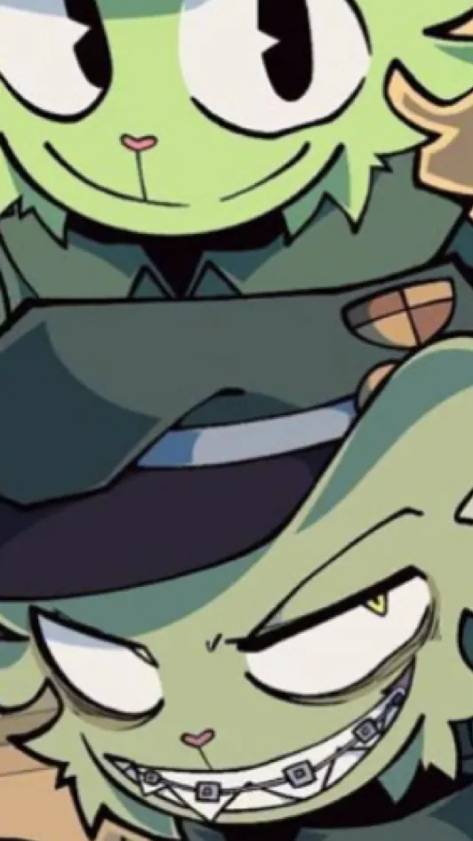 ai character: Flippy and fliqpy  background