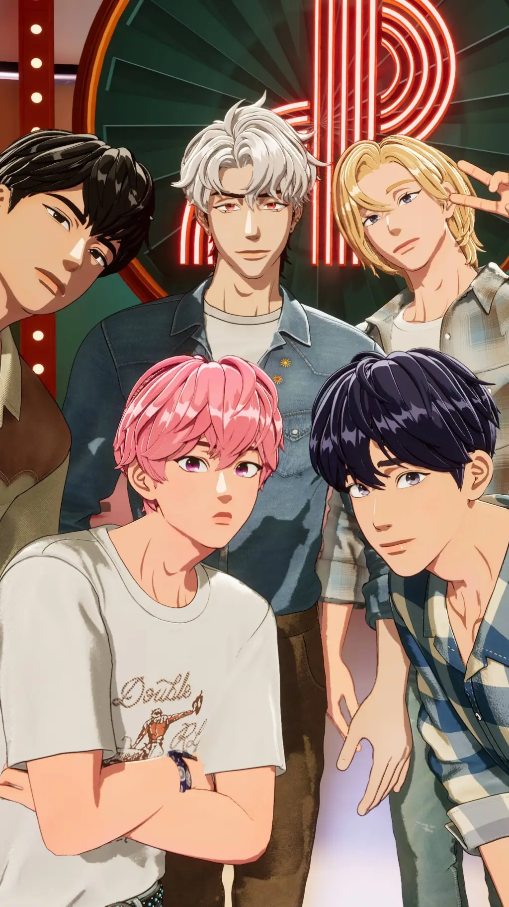 ai character: Plave new member! background