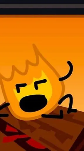 ai character: Firey jr bfdi background