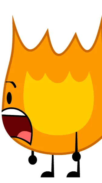 ai character: Firey and leafy background