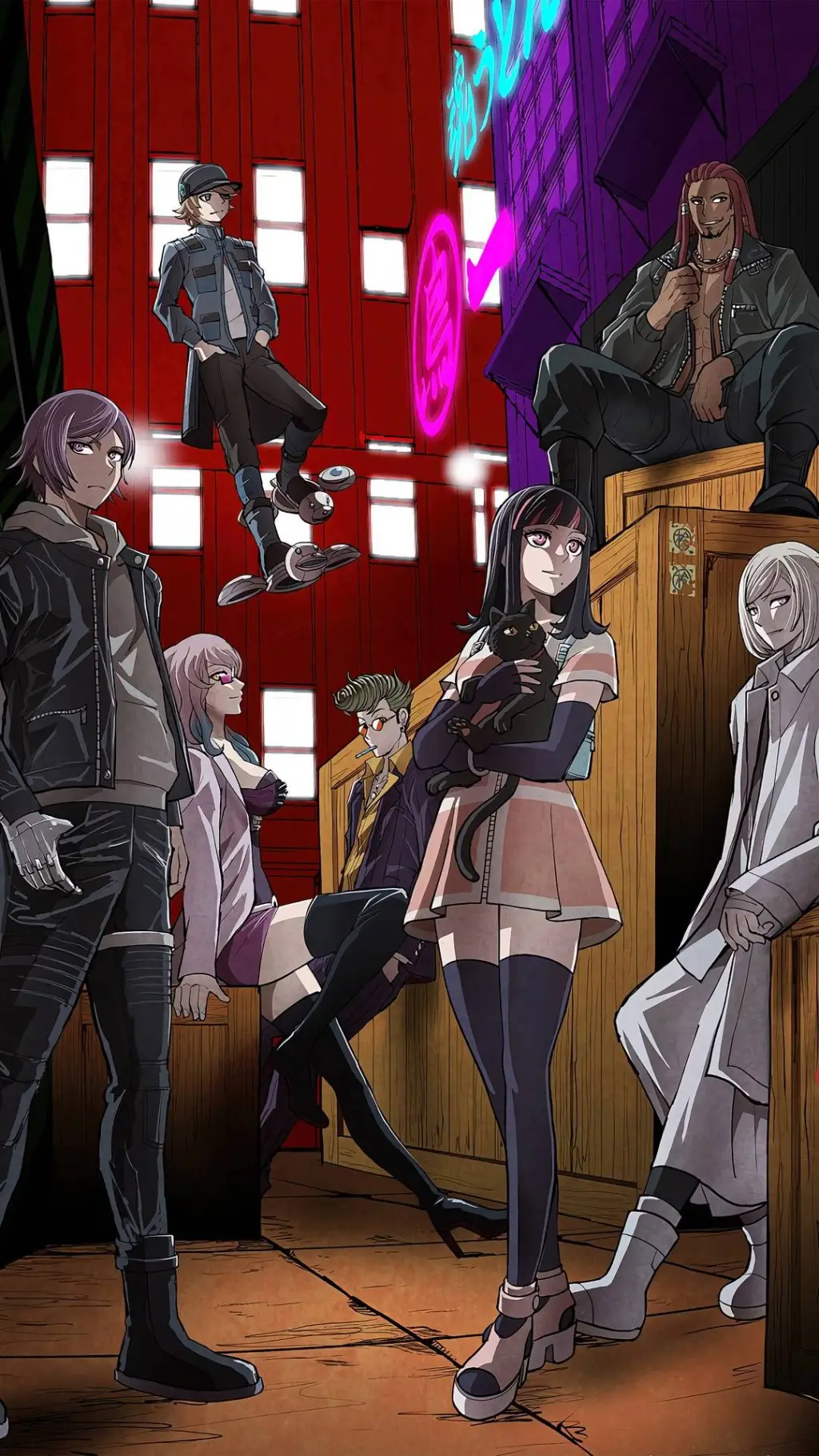 ai character: Akudama Drive background