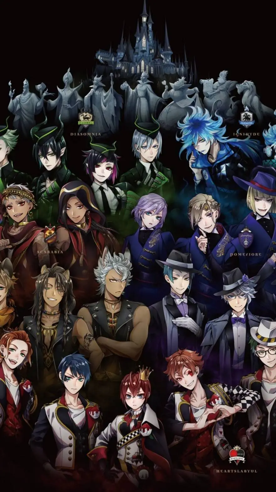 ai character: Twisted Wonderland background