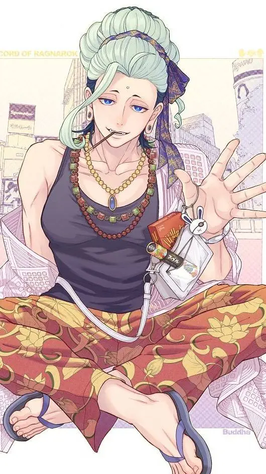 ai character: Buddha background