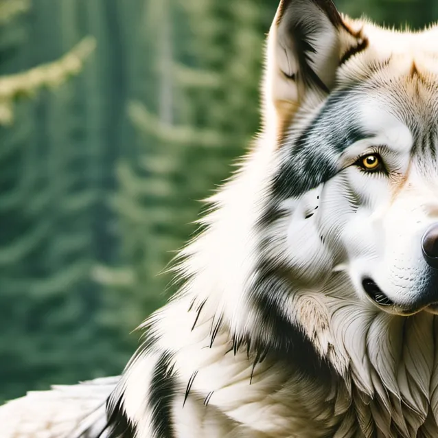 chat with ai character: wolf dog hybrid