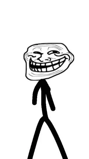ai character: troll face background