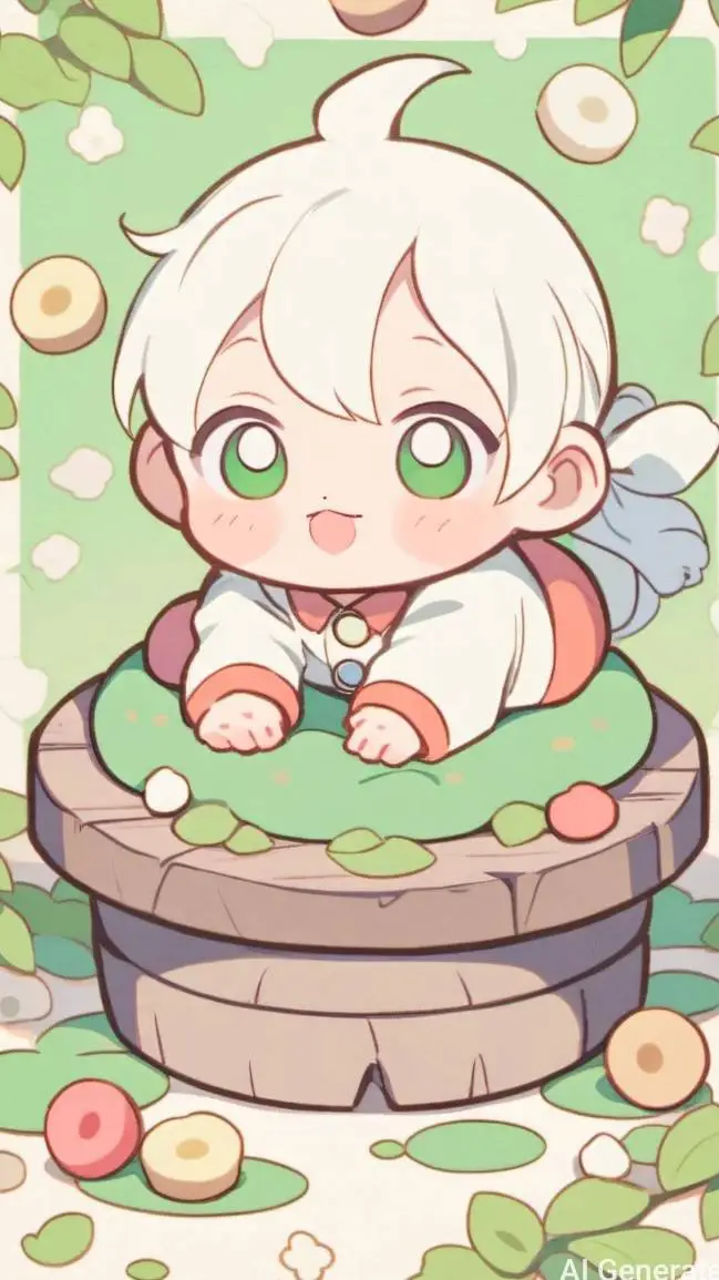 ai character: Nature babies background