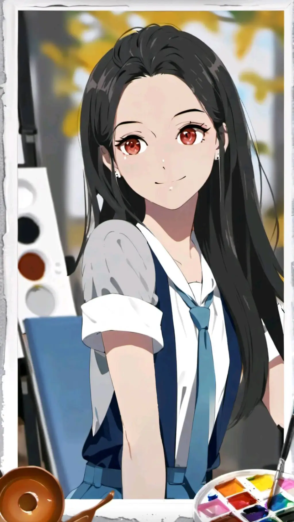 ai character: Sarah Logan  background