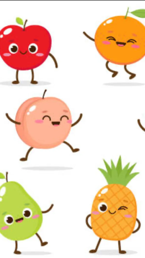 ai character: Fruit city background