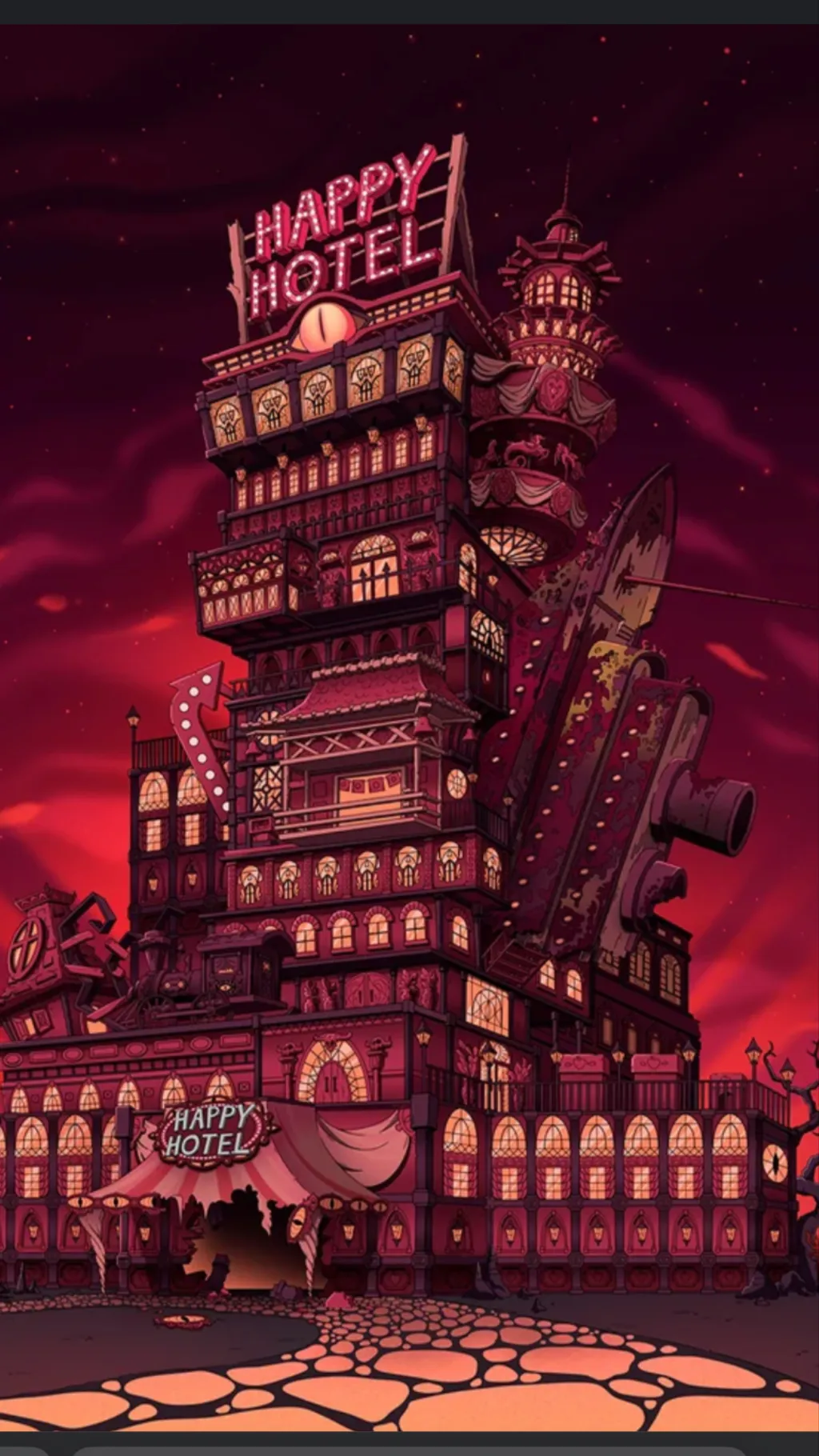 ai character: Hazbin hotel background