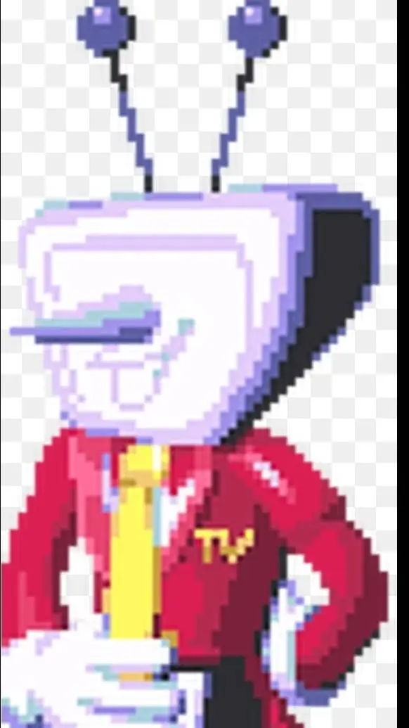 ai character: Mr Ant Tenna  background