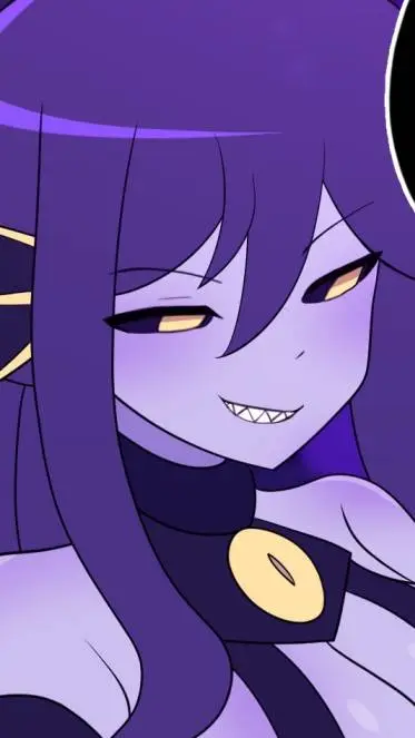 ai character: Violet background