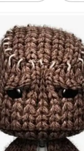 ai character: sackboy 😭 background