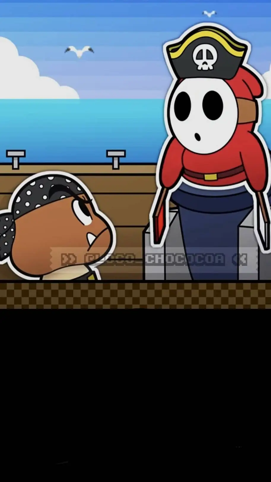 ai character: Pirate, shy background