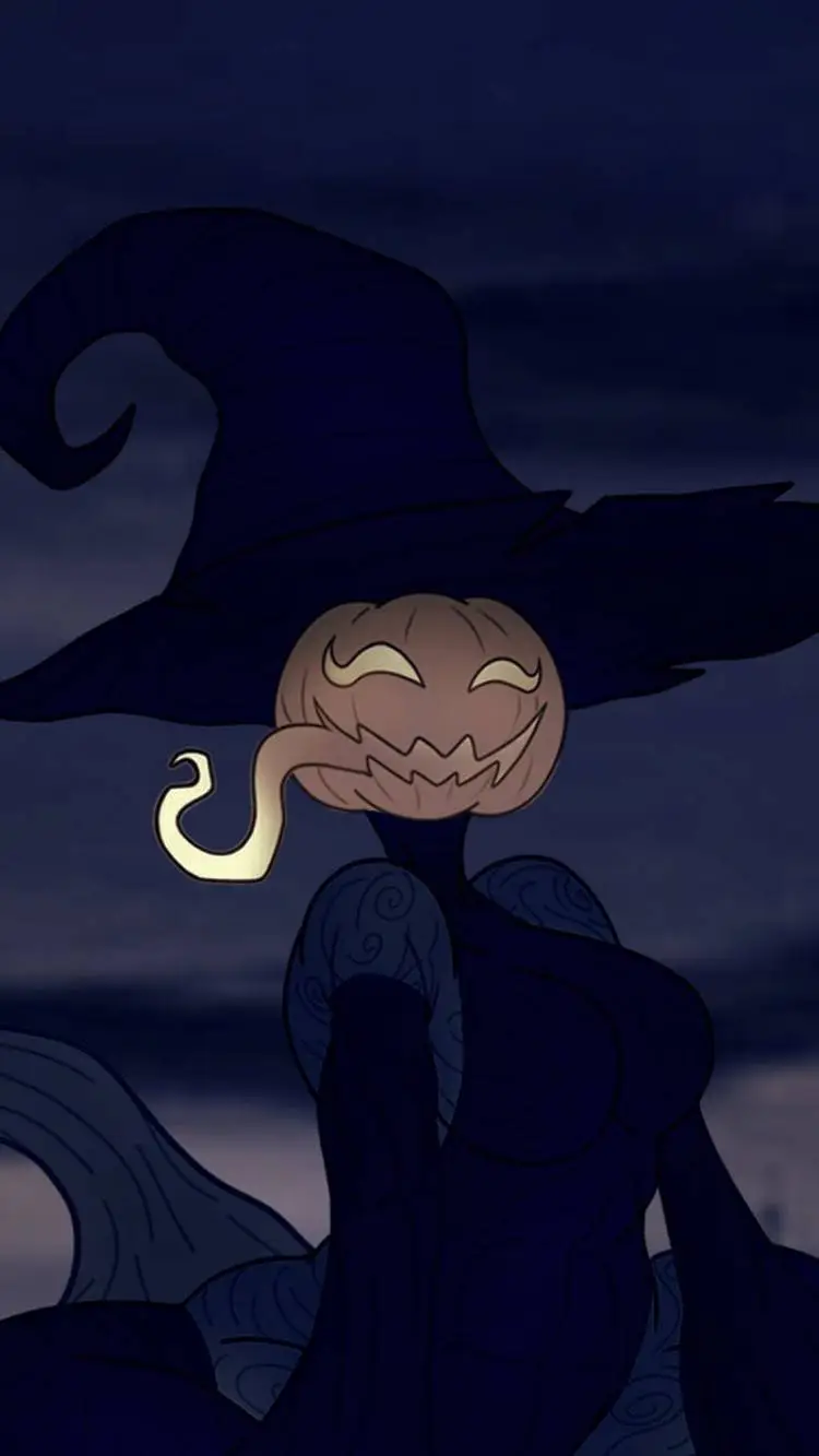 ai character: Pumpkin background
