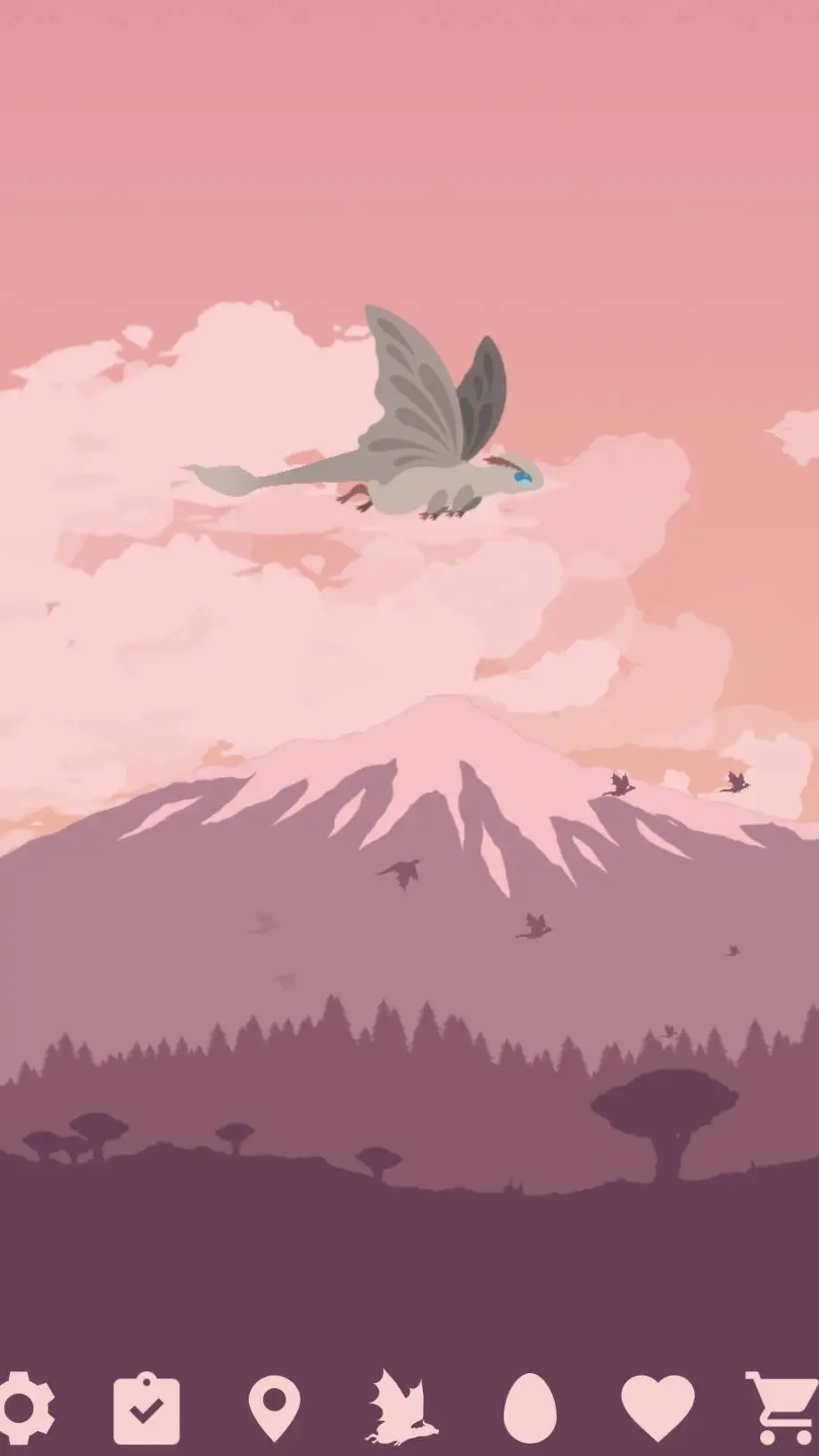 ai character: Mountain moth background